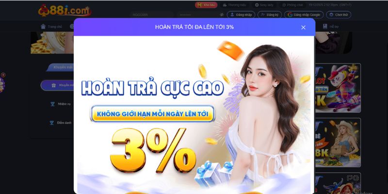 88i hoàn trả cực cao cho mọi hội viên