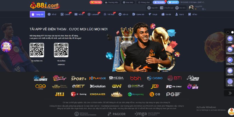 Tải app 88i qua 2 bản IOS/Android cá cược thả ga