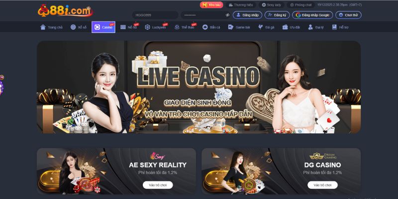 Trải nghiệm cược casino 88i trực tuyến siêu đình đám